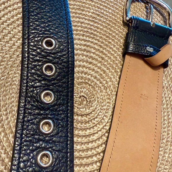 Prada Black and Tan Leather Belt - Picture 4 of 7